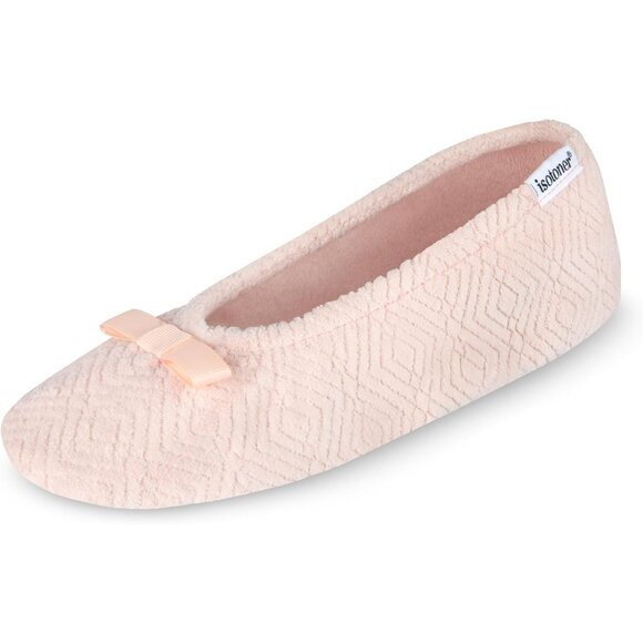 👑Women's Sand Diamond Closed Toe Comfort Fuzzy Slip OnBallerina Slippers